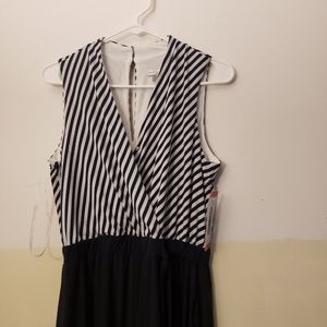 Sandra Darren Color Block Jumpsuit